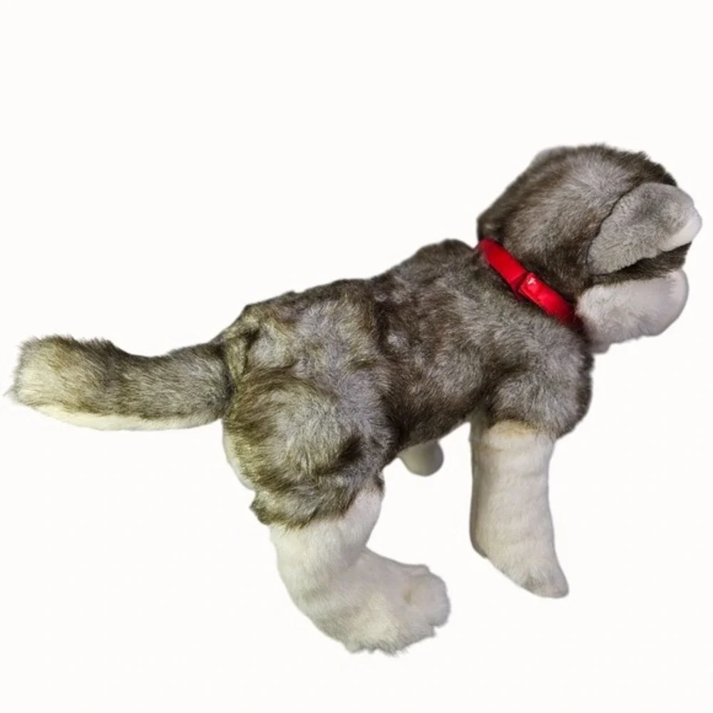 Build A Bear BABW 18 Inch Grey White‎ Wolf Husky Dog Plush Stuffed Animal Toy